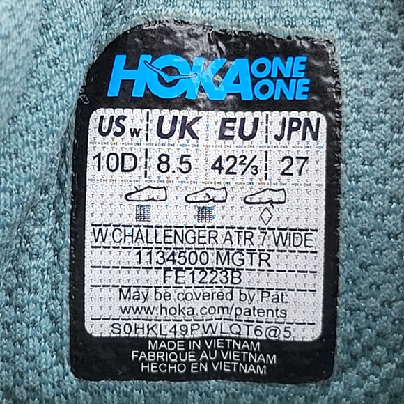 HOKA Challenger ATR 7 Women's Trail Running Shoes Size 10 Wide - Picture 8 of 8